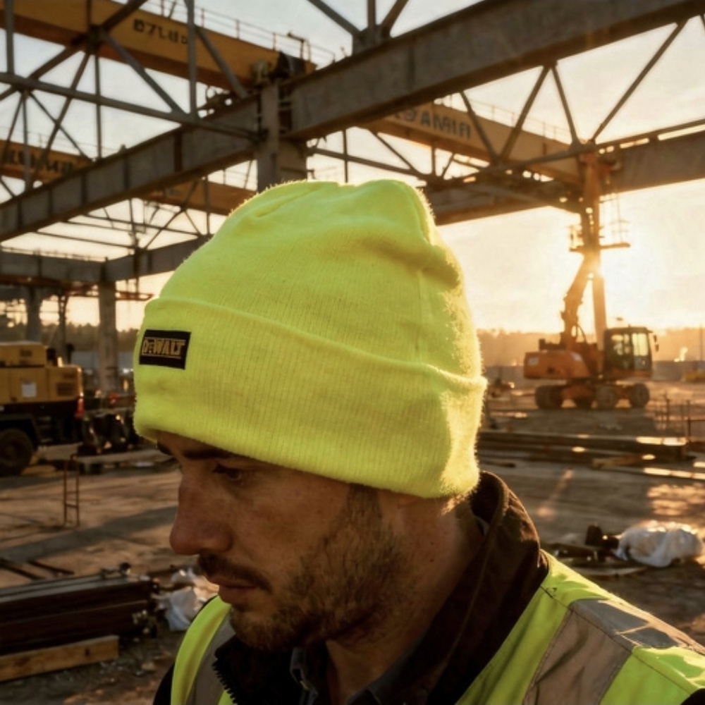 Dewalt Men's Beanie In Safety Yellow OSFM NEW